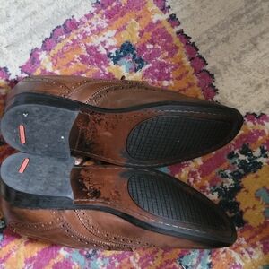 Rockport Brown Leather Oxfords for Men